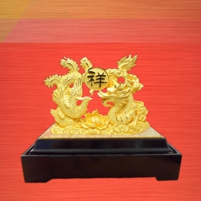 供应深圳绒沙金招财摆件——恭喜发财，精品工艺伴您财运亨通